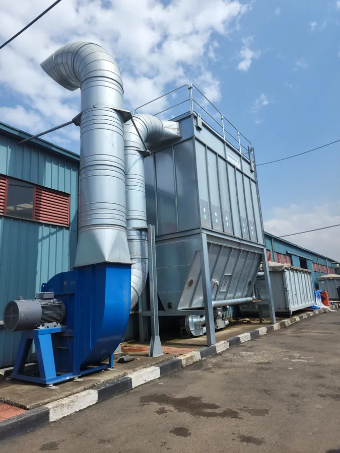 Industrial dust extraction and air handling plant